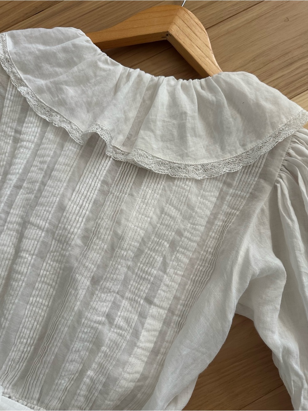 Doen Dress - White Ruffled Wrap Sun Dress - Small - Picture 7 of 8